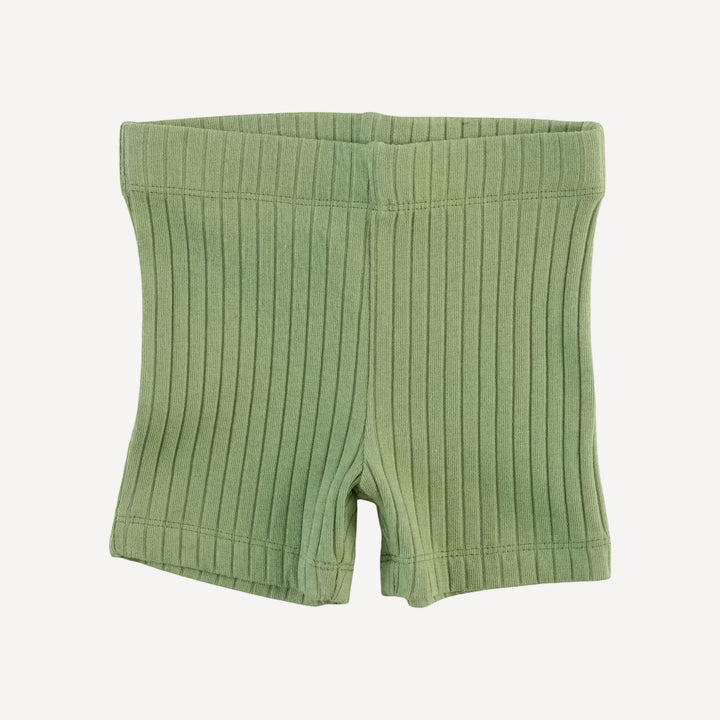 bike short | mistletoe | organic cotton wide rib