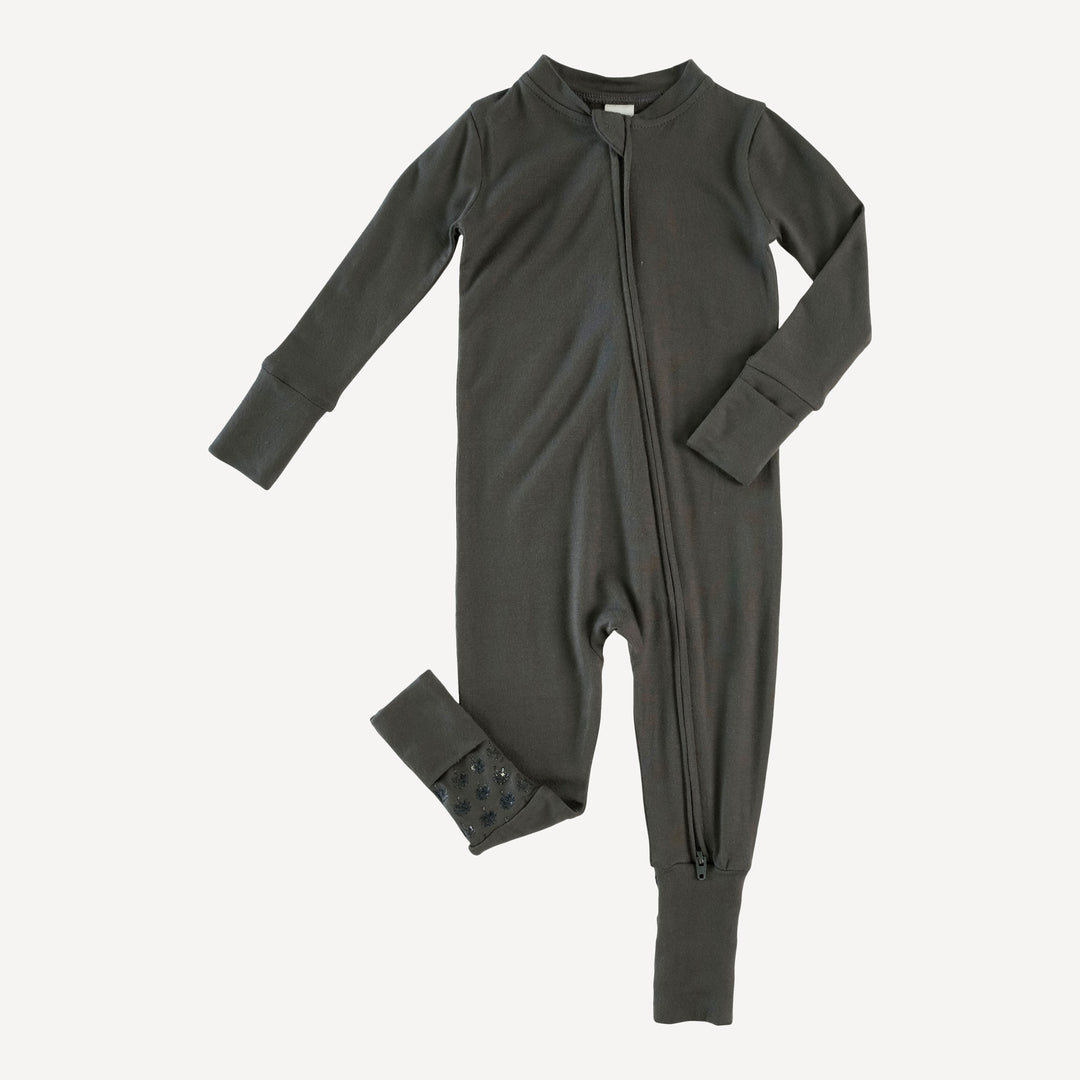 long sleeve convertible zippy pj | beluga | modal