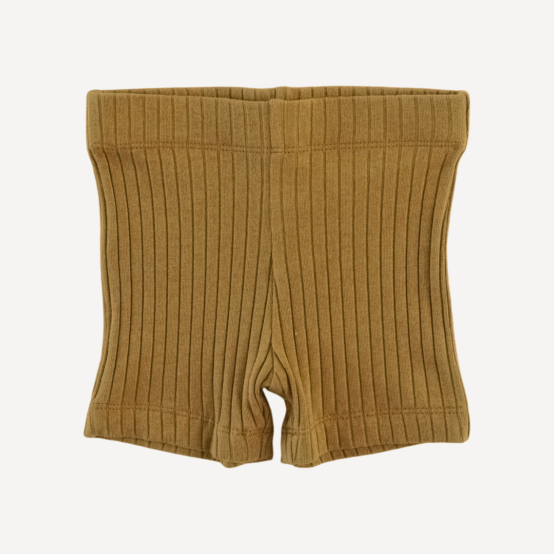 bike short | fennel | organic cotton wide rib