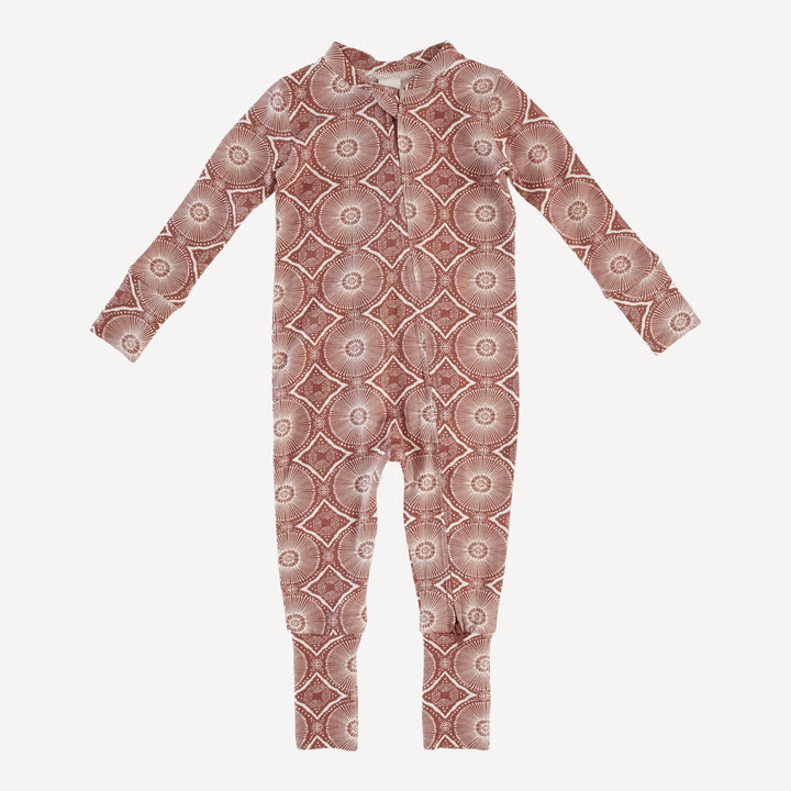 long sleeve convertible zippy pj | cedar batik | modal