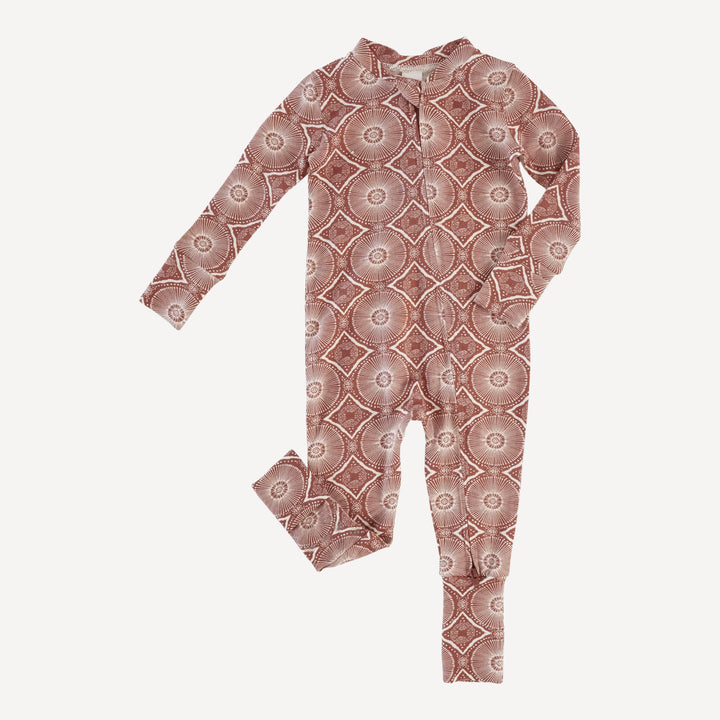 long sleeve convertible zippy pj | cedar batik | modal