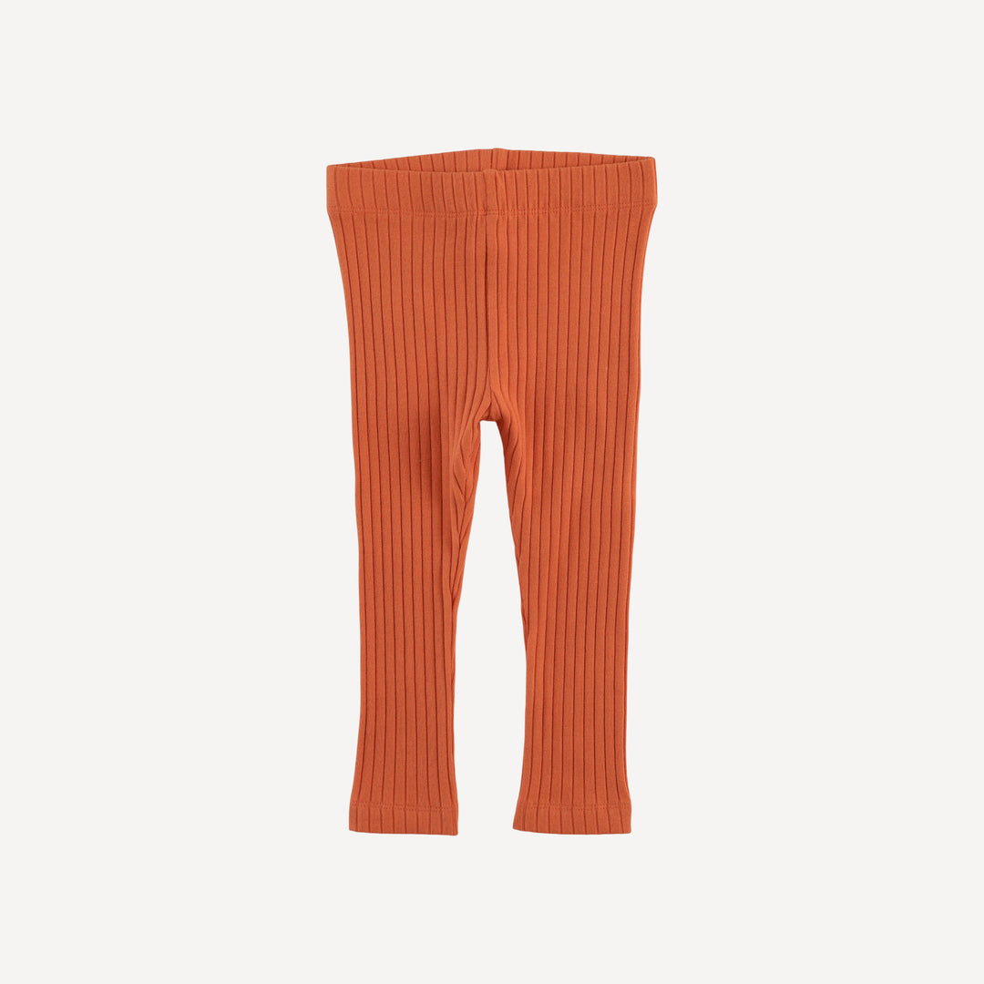 classic skinny legging | mango | organic cotton wide rib