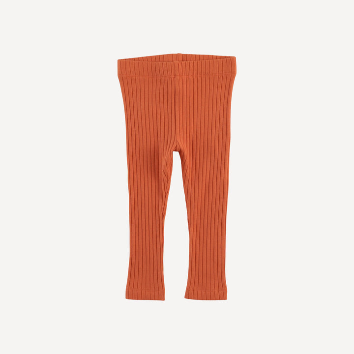 classic skinny legging | mango | organic cotton wide rib