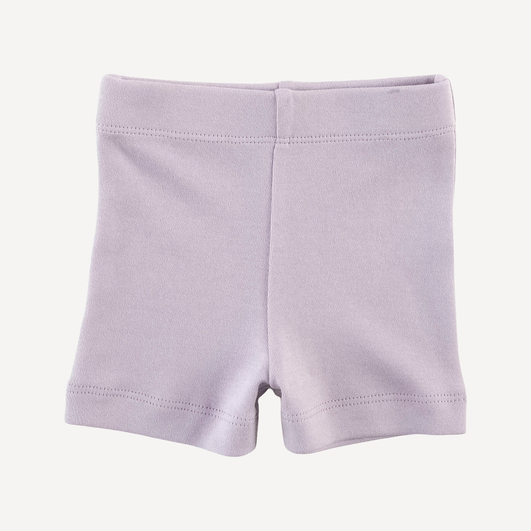 skinny tank + bike short set | iris | organic cotton interlock