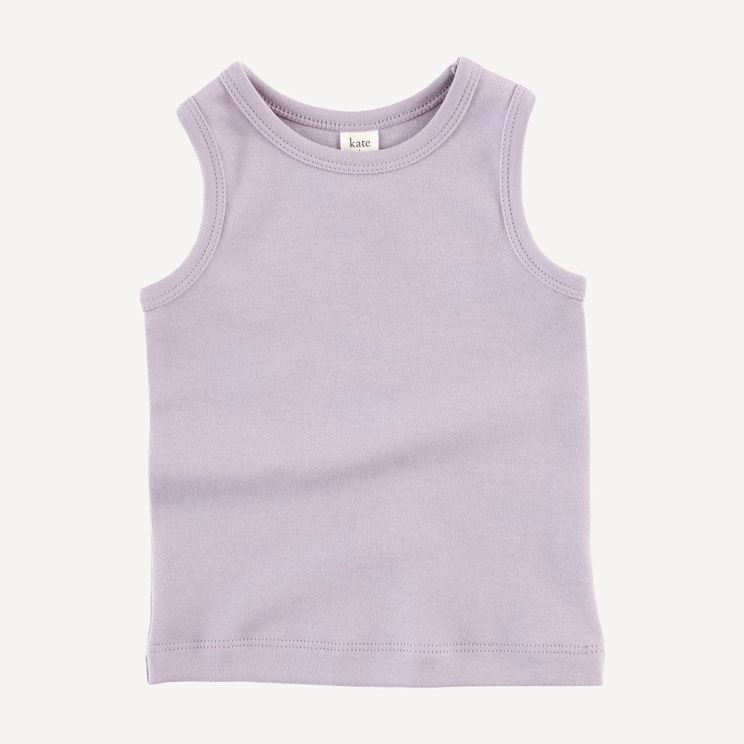 skinny tank + bike short set | iris | organic cotton interlock