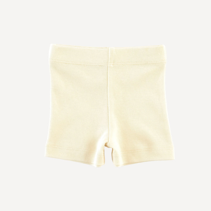 bike short | oatmeal | organic cotton interlock