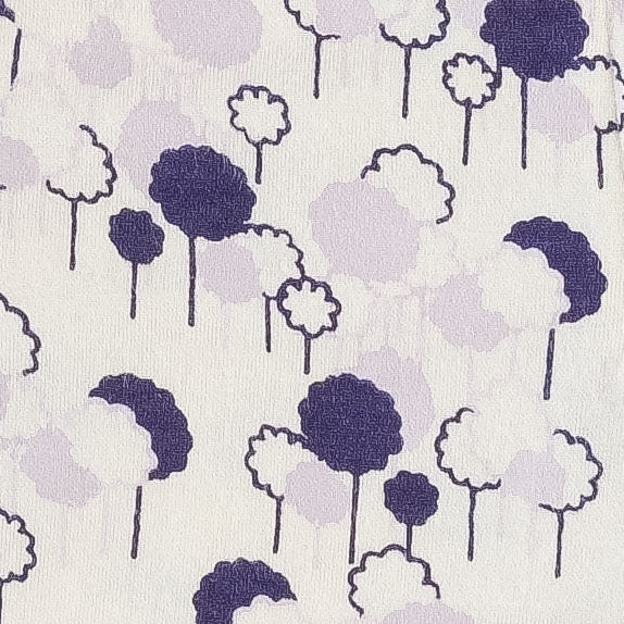 long sleeve zipper footie | little purple trees | modal