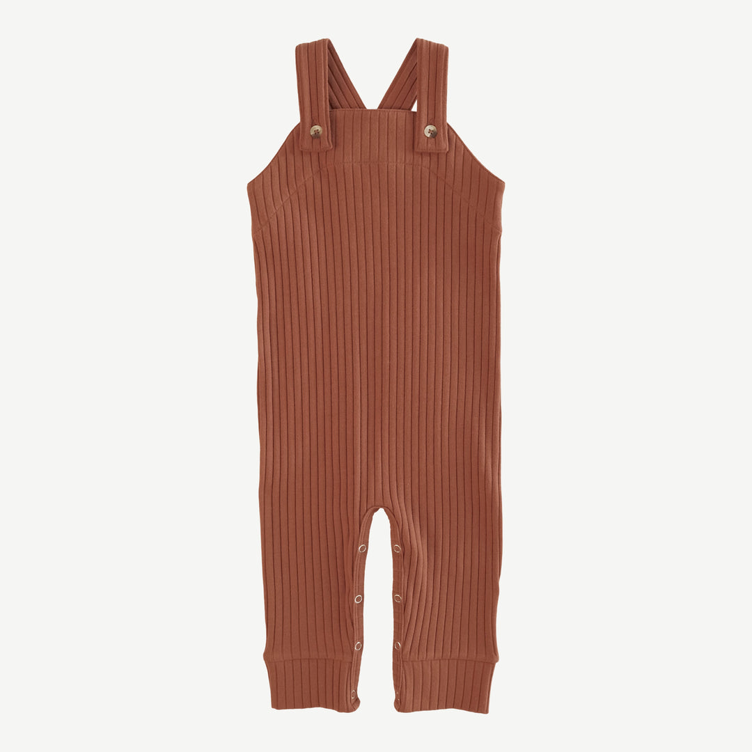 country cuffed jumpsuit | patina | organic cotton wide rib