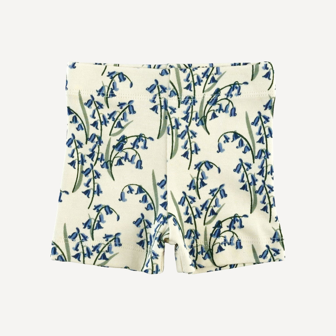 skinny tank + bike short set | bluebells | organic cotton interlock