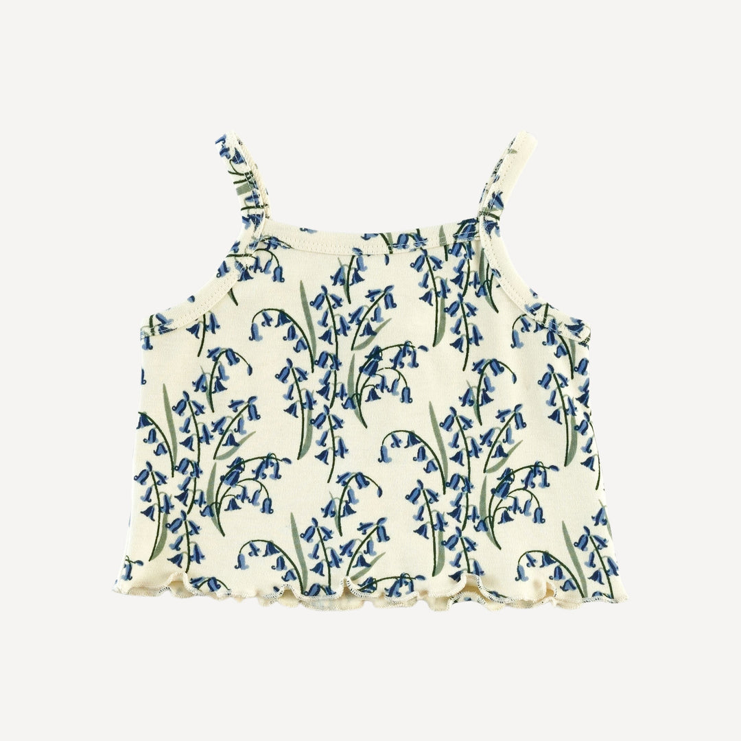 lettuce tank + bloomer set | bluebells | organic cotton interlock