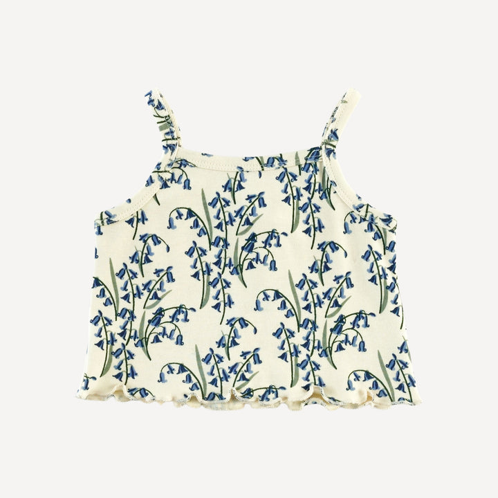 lettuce tank + bloomer set | bluebells | organic cotton interlock