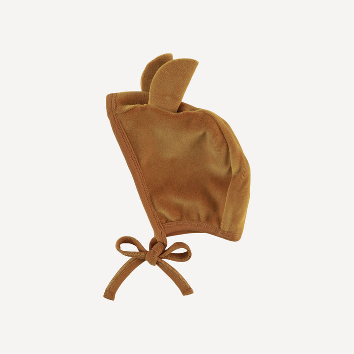 bear hat | apple cinnamon | organic cotton velour