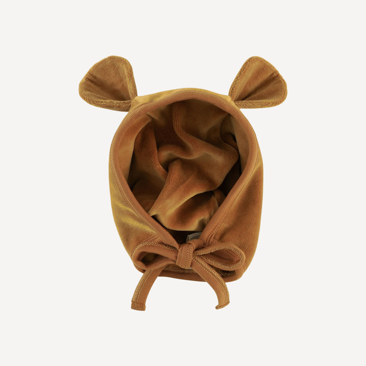 bear hat | apple cinnamon | organic cotton velour