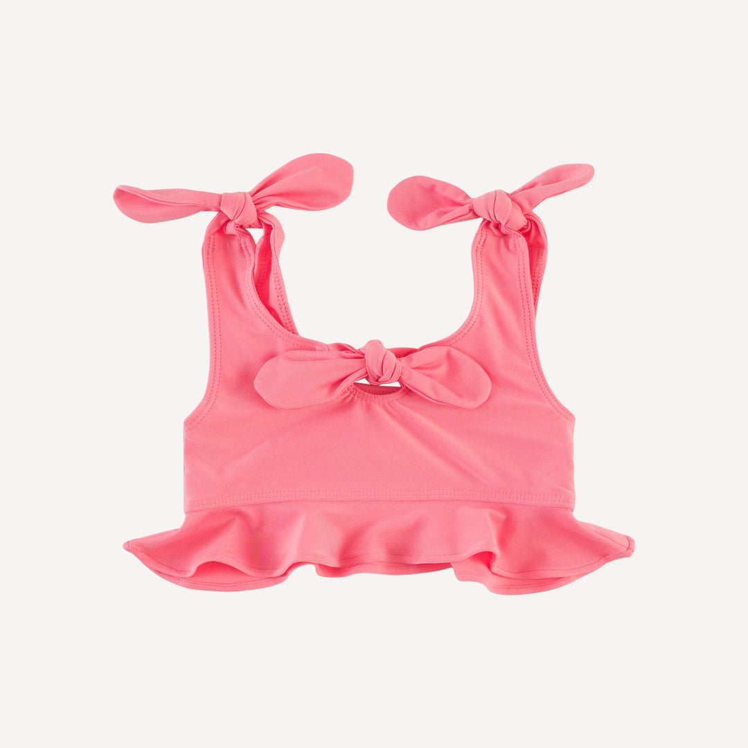 tie bow bikini | tropical pink | swim