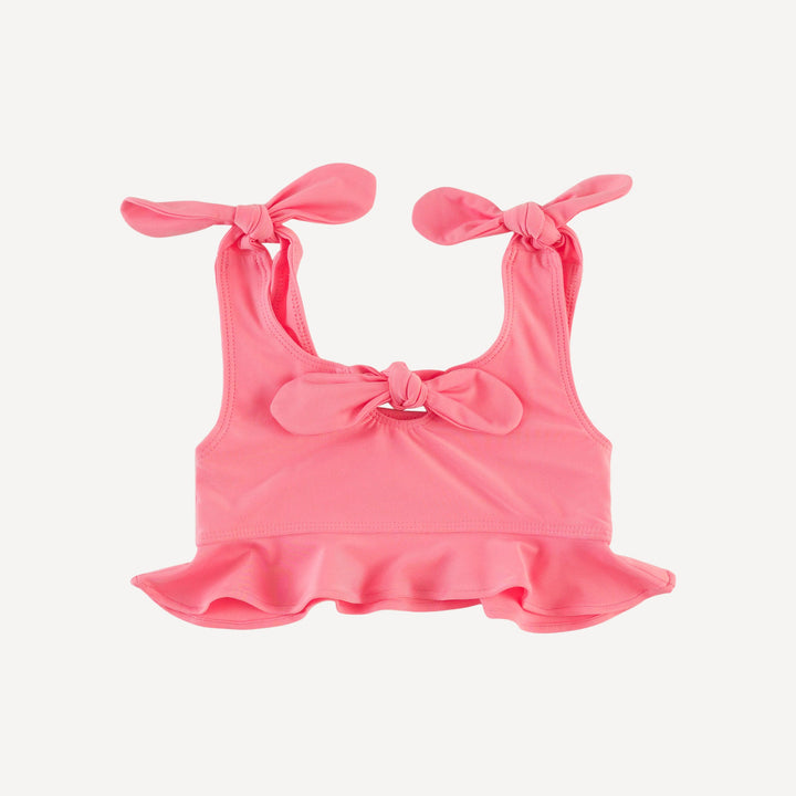 tie bow bikini | tropical pink | swim