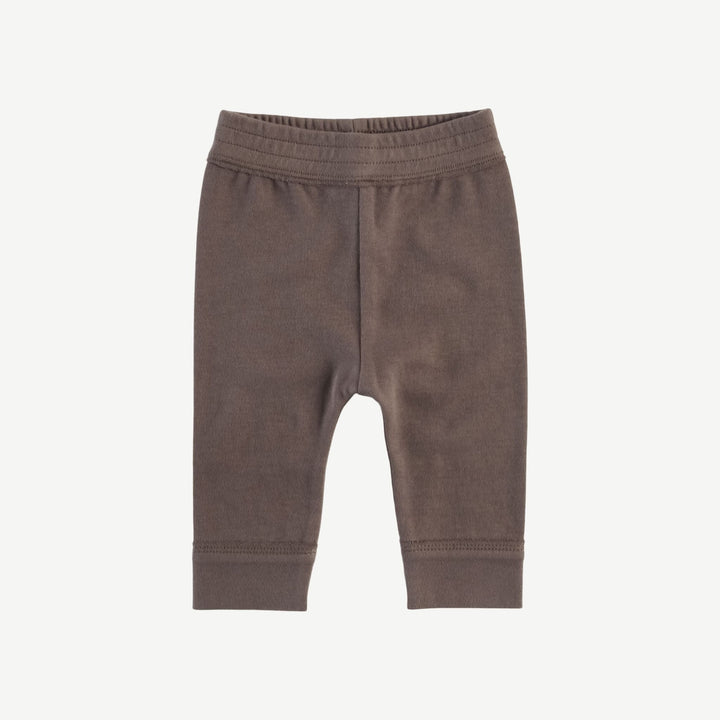 urban jogger | coffee | organic cotton flat rib