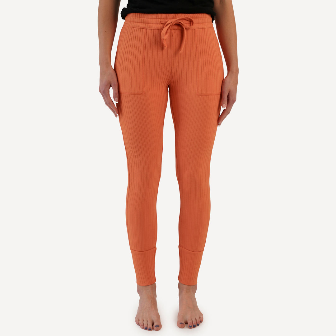 womens skinny jogger | mango | organic cotton wide rib