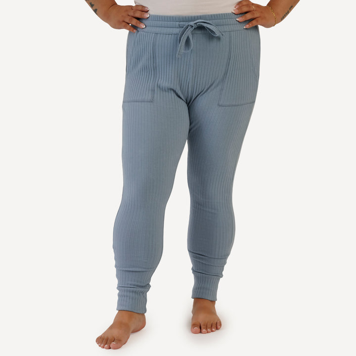 womens skinny jogger | citadel | organic cotton wide rib