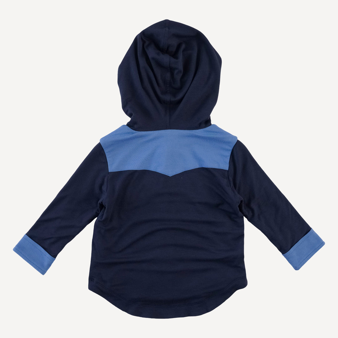 cowboy shacket | navy night | bamboo