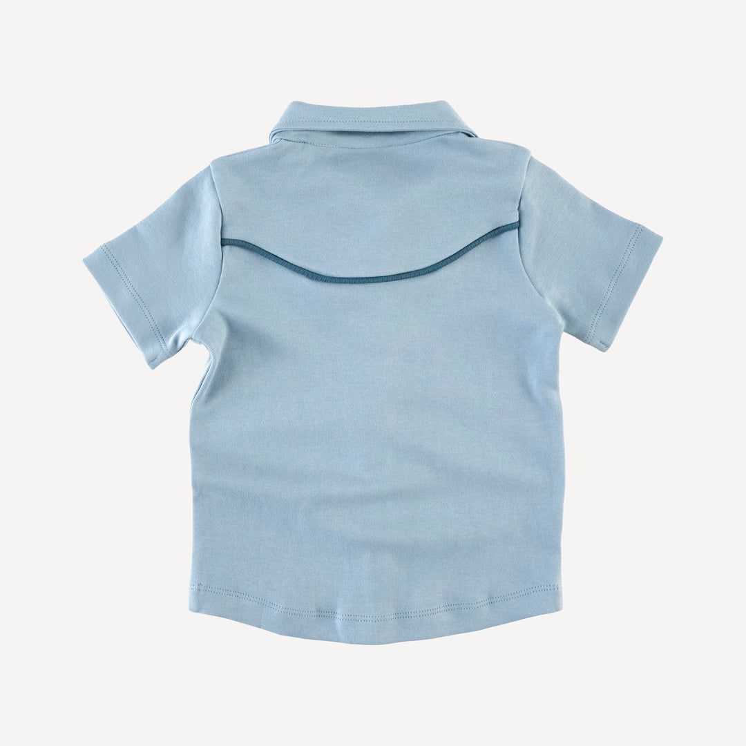 short sleeve urban cowboy tee | celestial   | organic cotton interlock