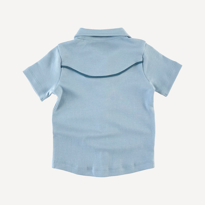 short sleeve urban cowboy tee | celestial   | organic cotton interlock