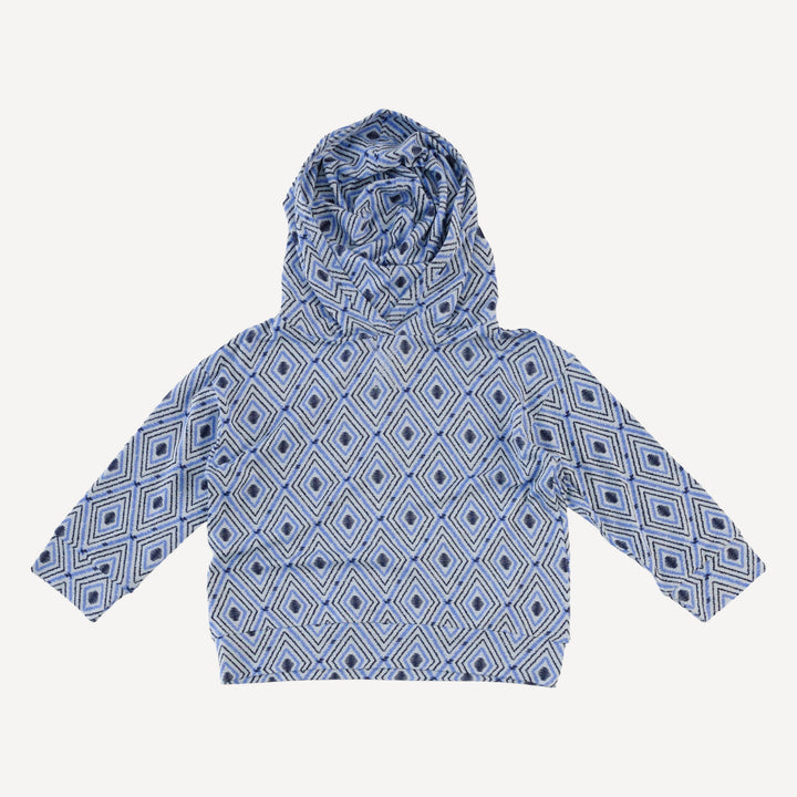 long sleeve hooded relaxed jogger set | diamond | bamboo