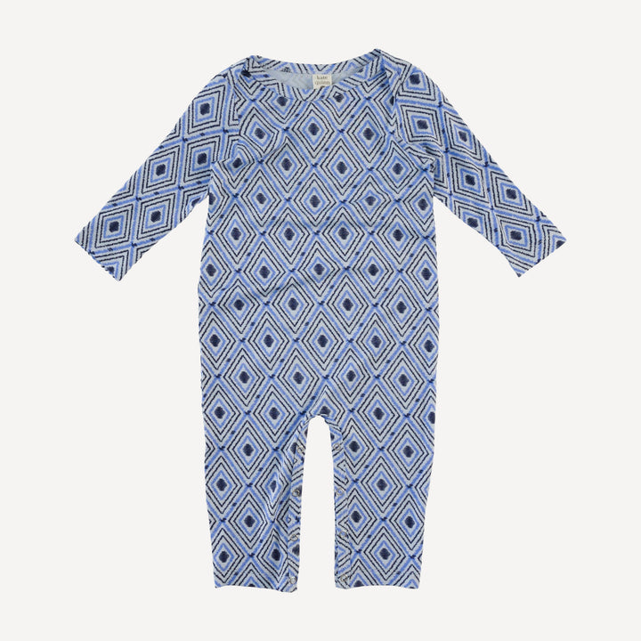 long sleeve lap neck jumpsuit | diamond | bamboo
