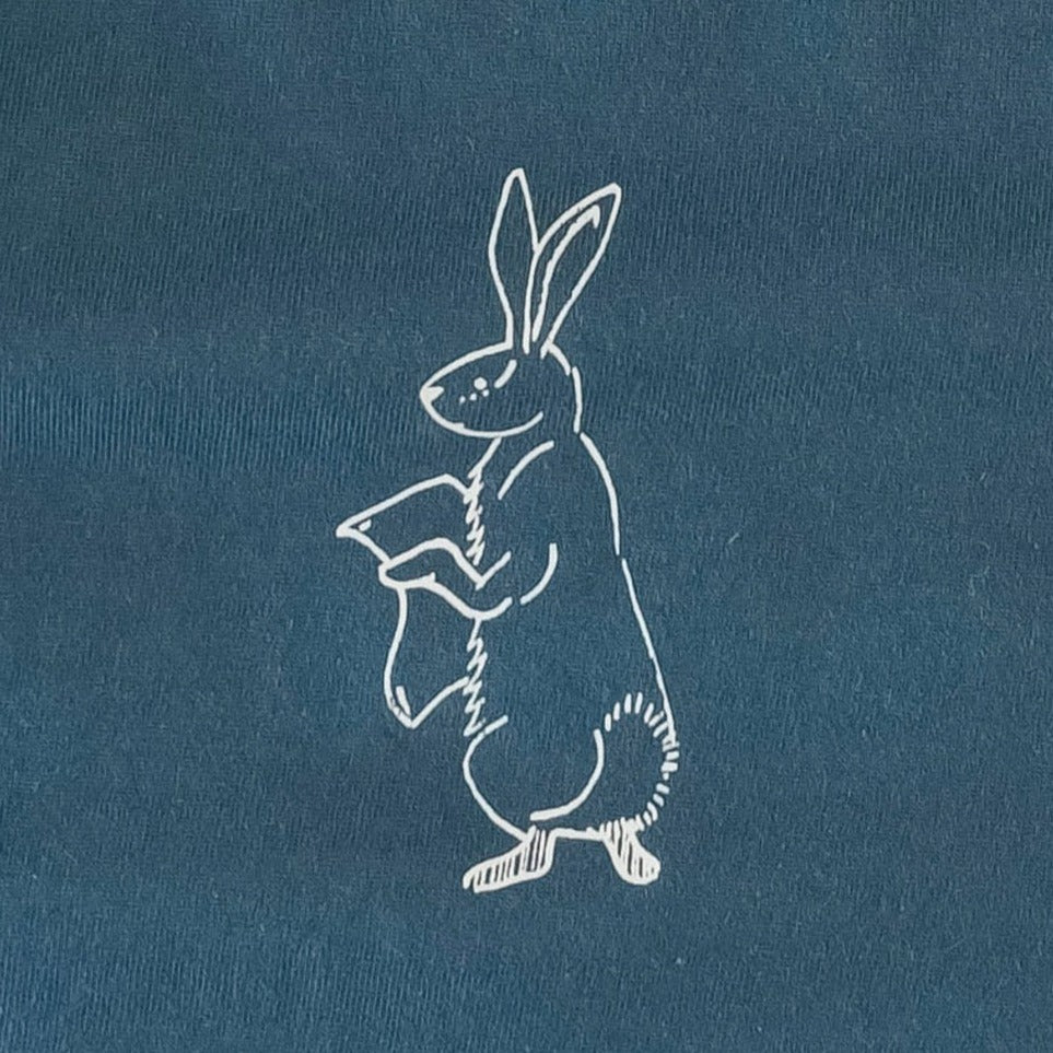 short sleeve essential boxy tee | rabbit | organic cotton jersey