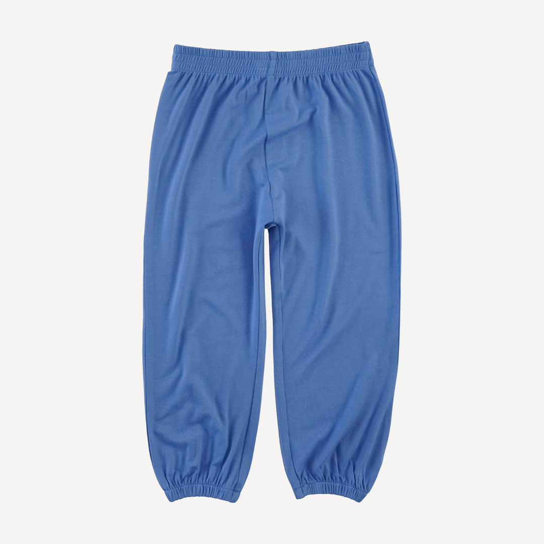 long sleeve hooded relaxed jogger set | marine water | bamboo