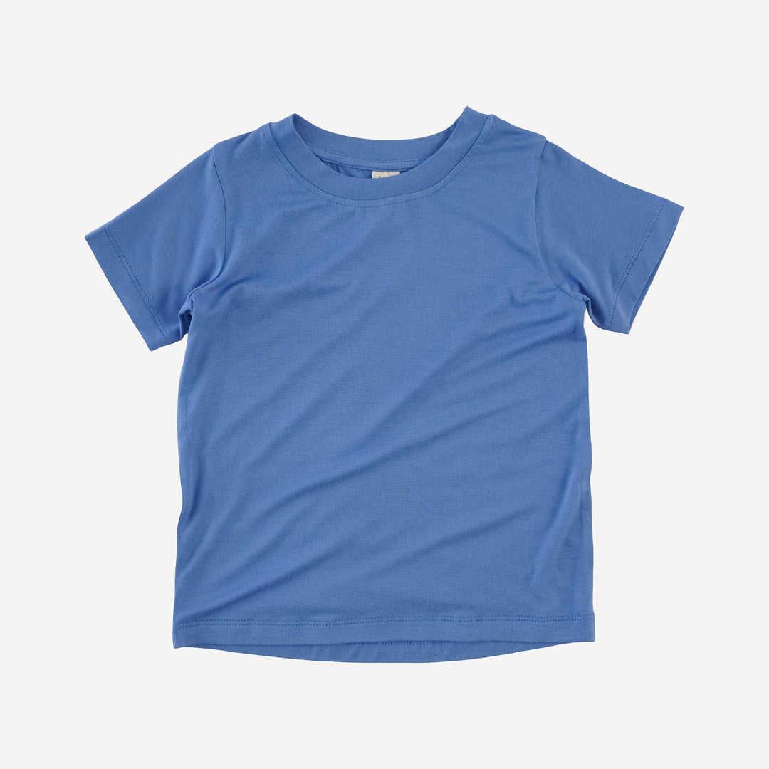short sleeve boxy tee | marine water | bamboo