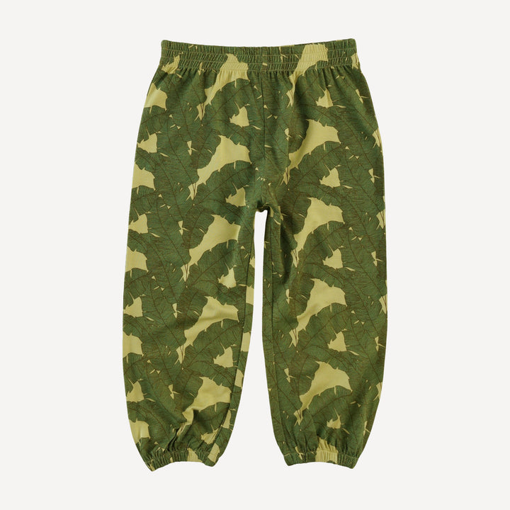 long sleeve hooded relaxed jogger set | banana leaf | bamboo