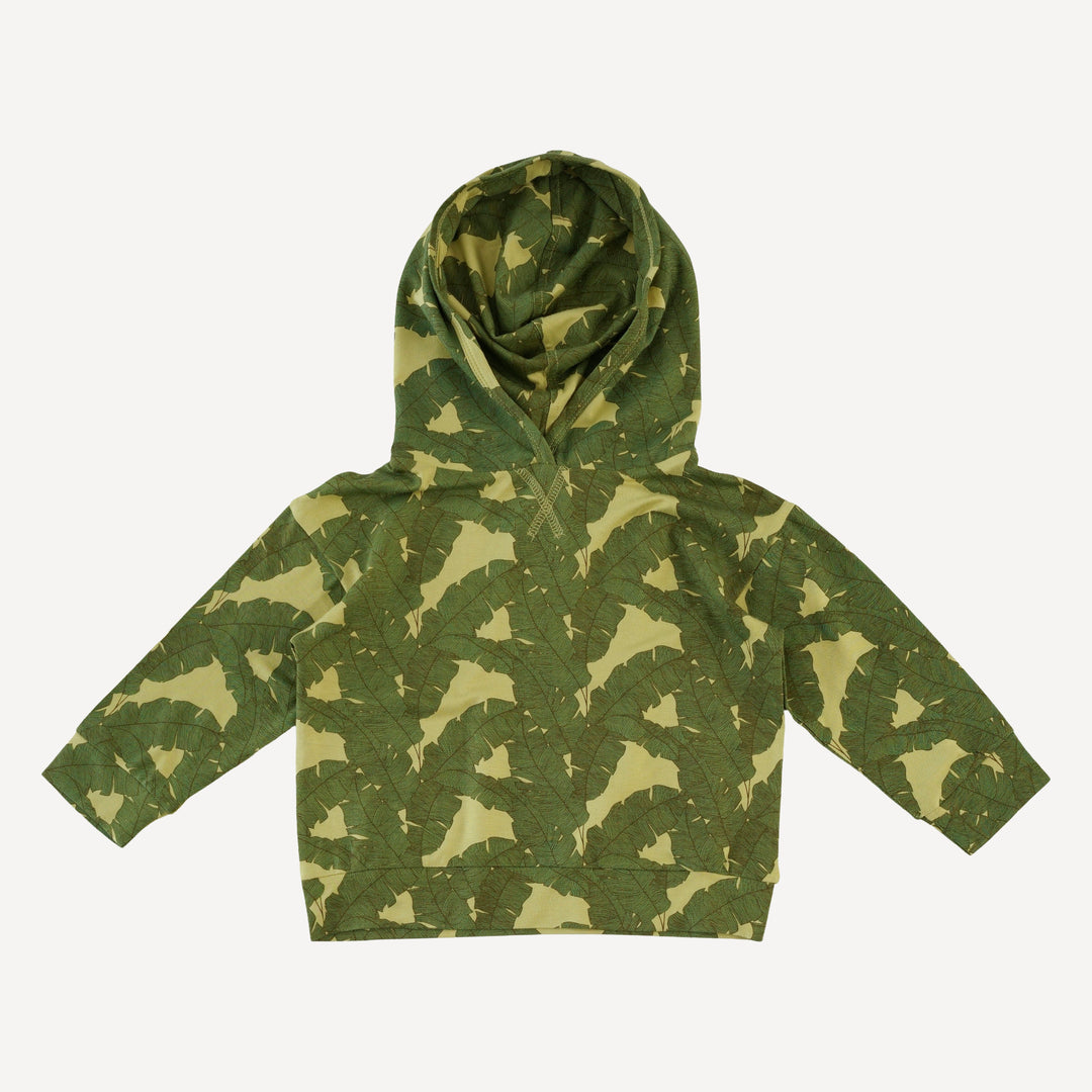 long sleeve hooded relaxed jogger set | banana leaf | bamboo