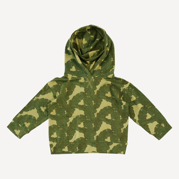 long sleeve hooded relaxed jogger set | banana leaf | bamboo