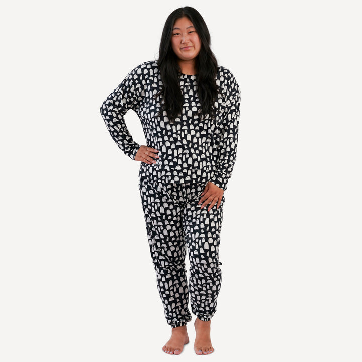 womens jogger set | ghosts | bamboo
