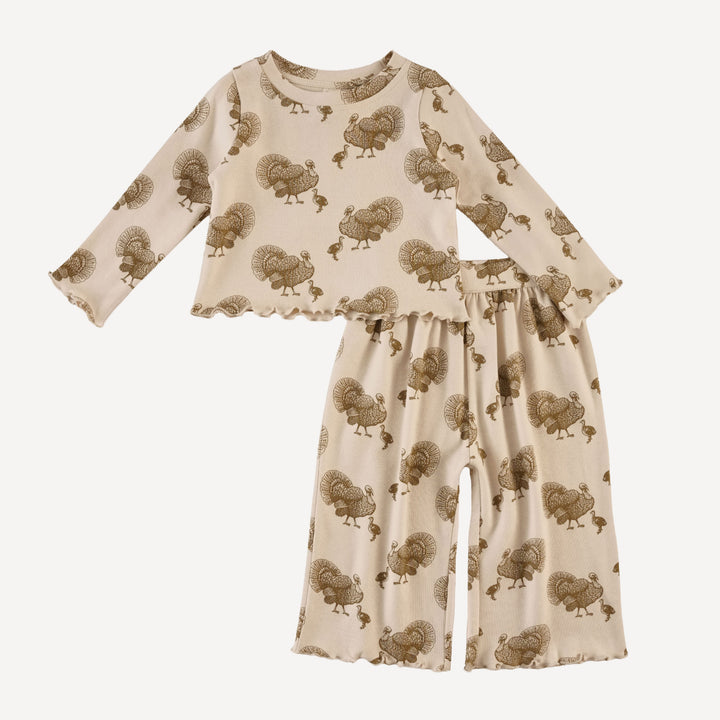 long sleeve jade set | turkey | organic cotton interlock