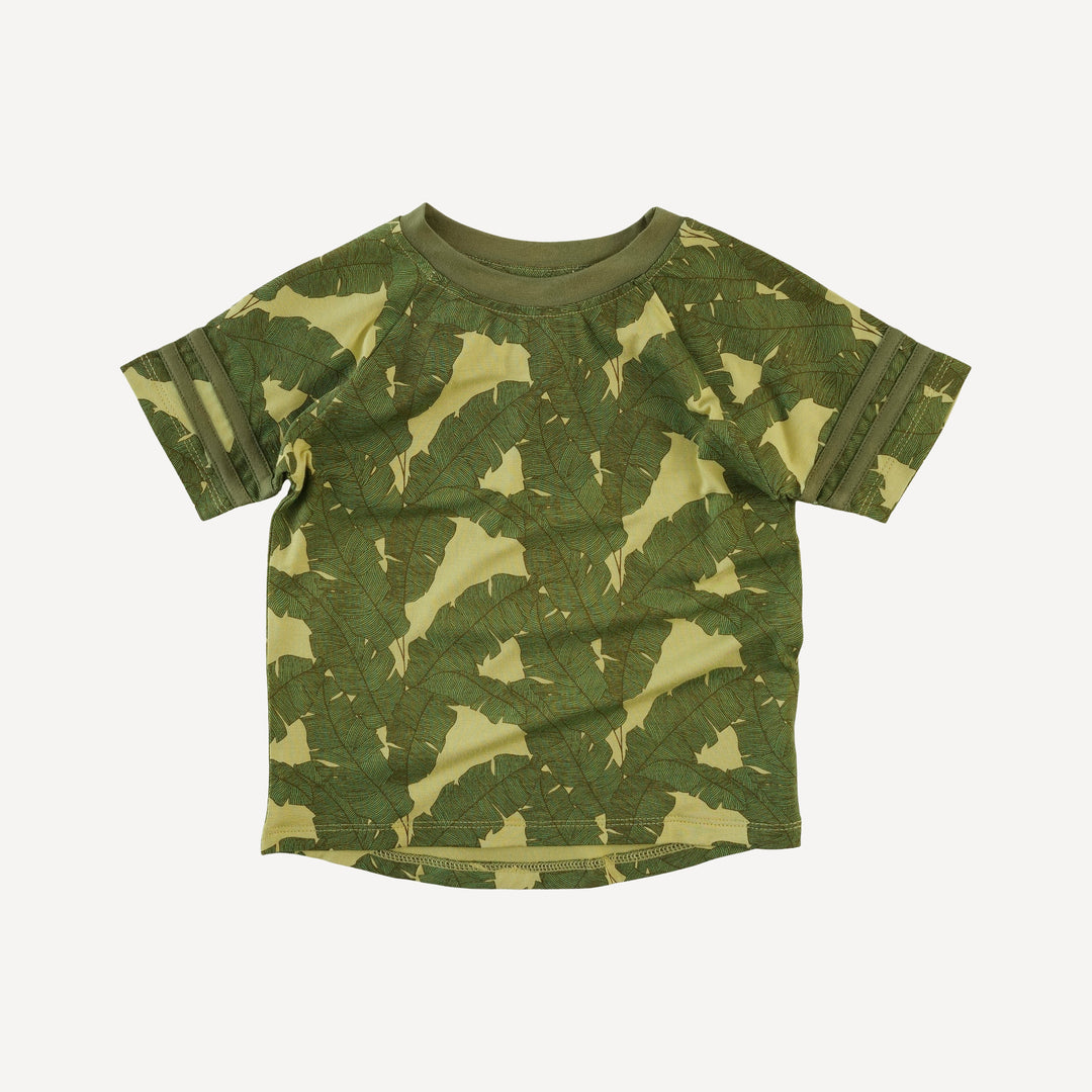 short sleeve football tee | banana leaf | bamboo