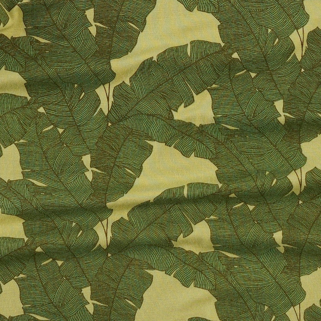 womens long sleeve relaxed jogger set | banana leaf | bamboo