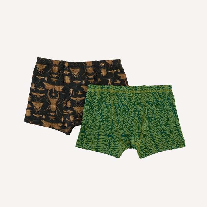 boxer set of 2 | emerald fern frond woods | modal