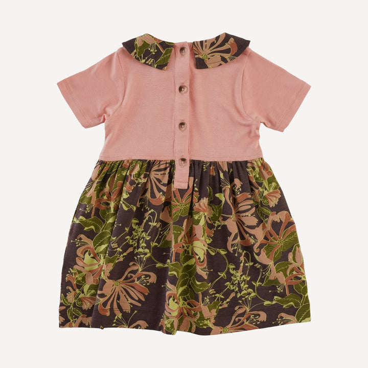short sleeve peter pan dress | honeysuckle | bamboo