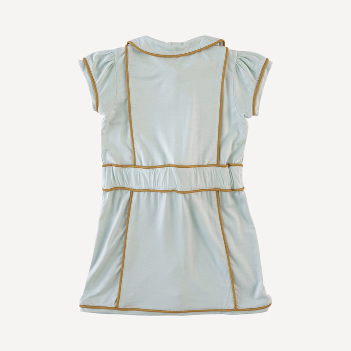 short sleeve violet dress | ice flow | bamboo