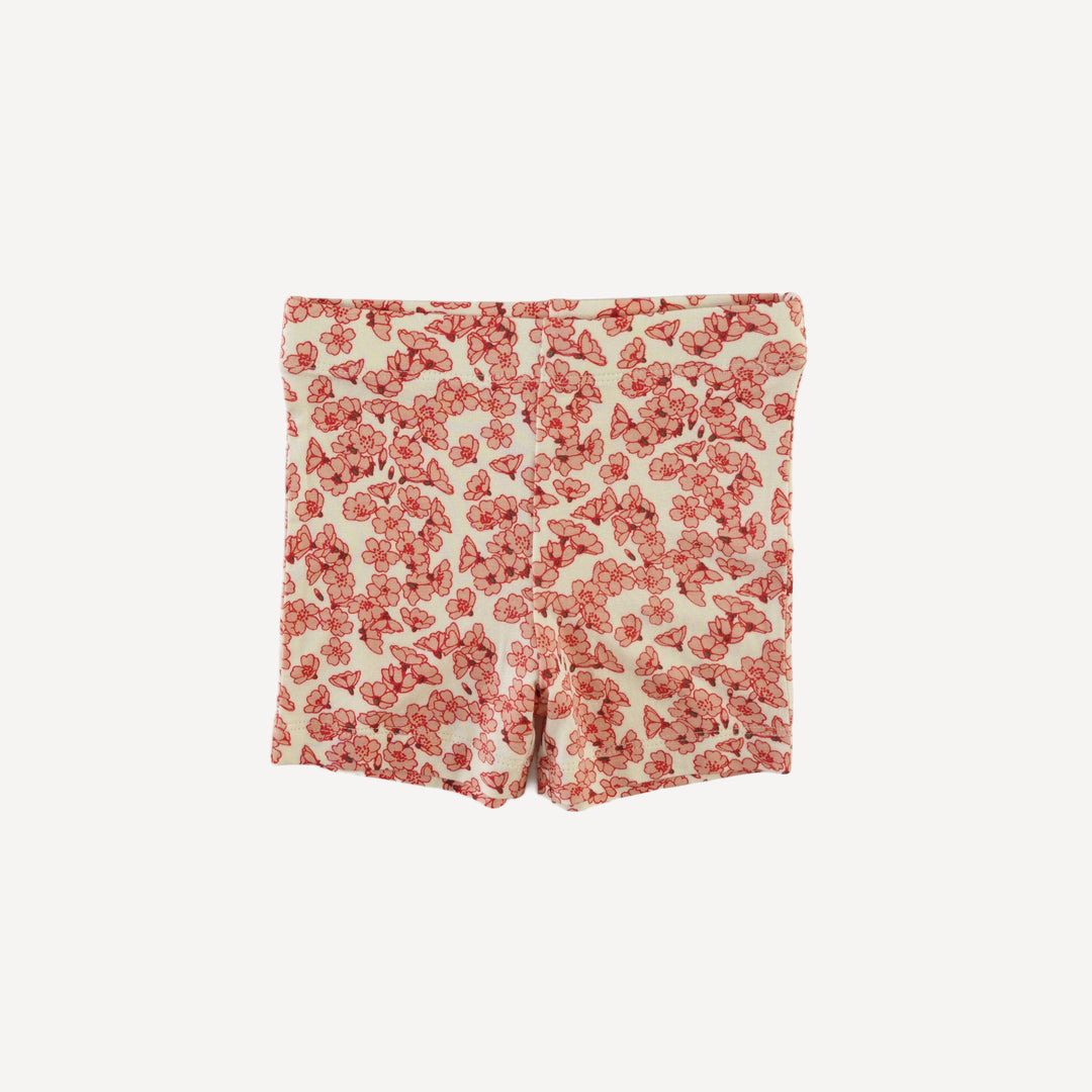 skinny tank + bike short set | cherry blossom scatter | bamboo