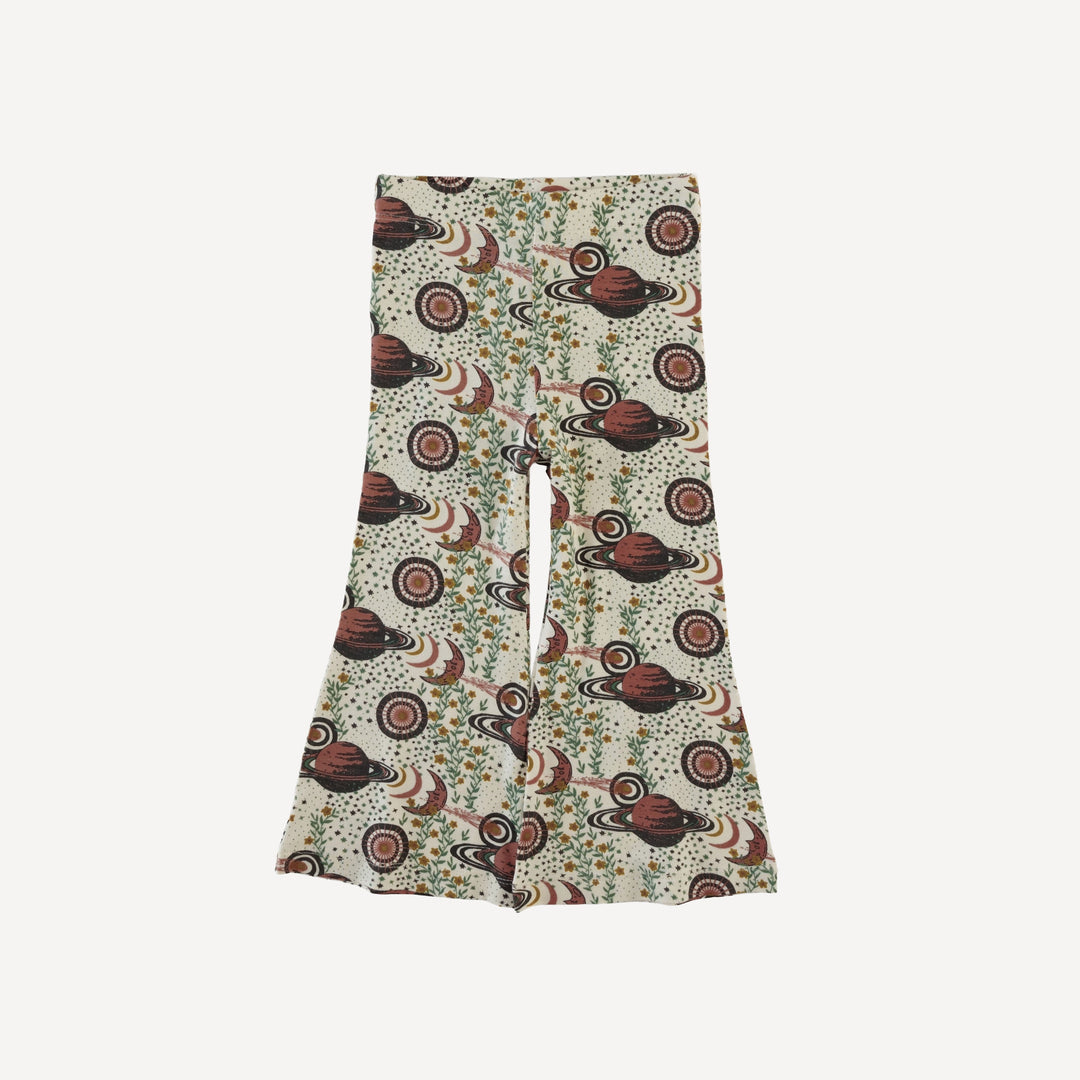flare leg pant | mystical planets | bamboo