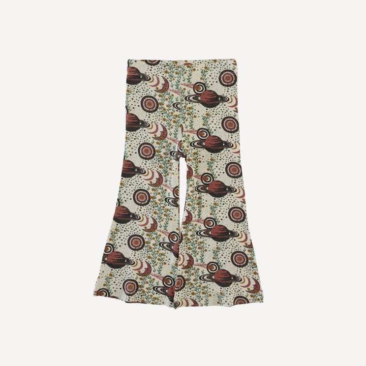 flare leg pant | mystical planets | bamboo