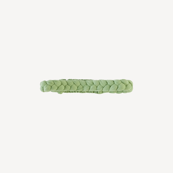 skinny braided headband | tropical green | bamboo