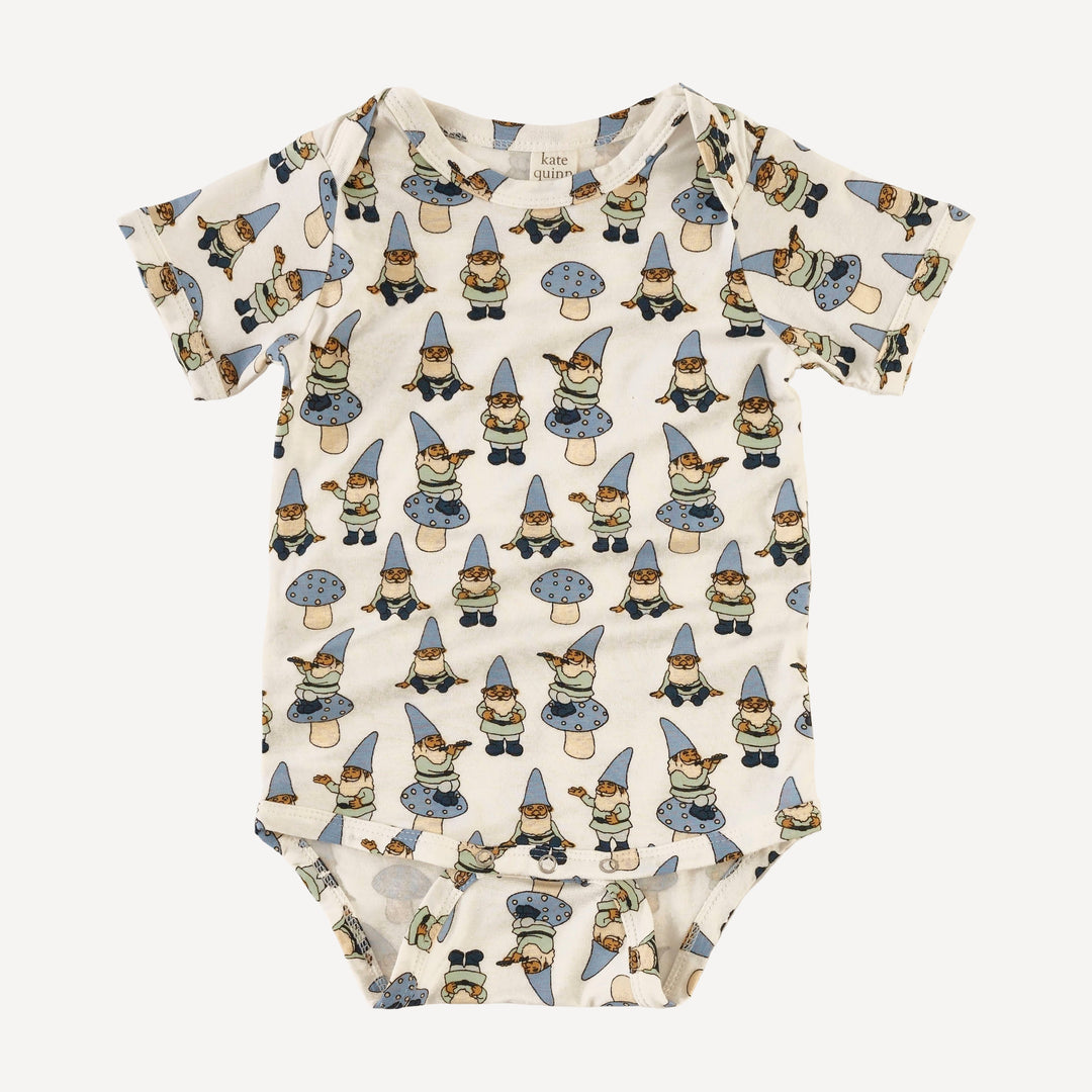 layette set | blue gnomes | bamboo