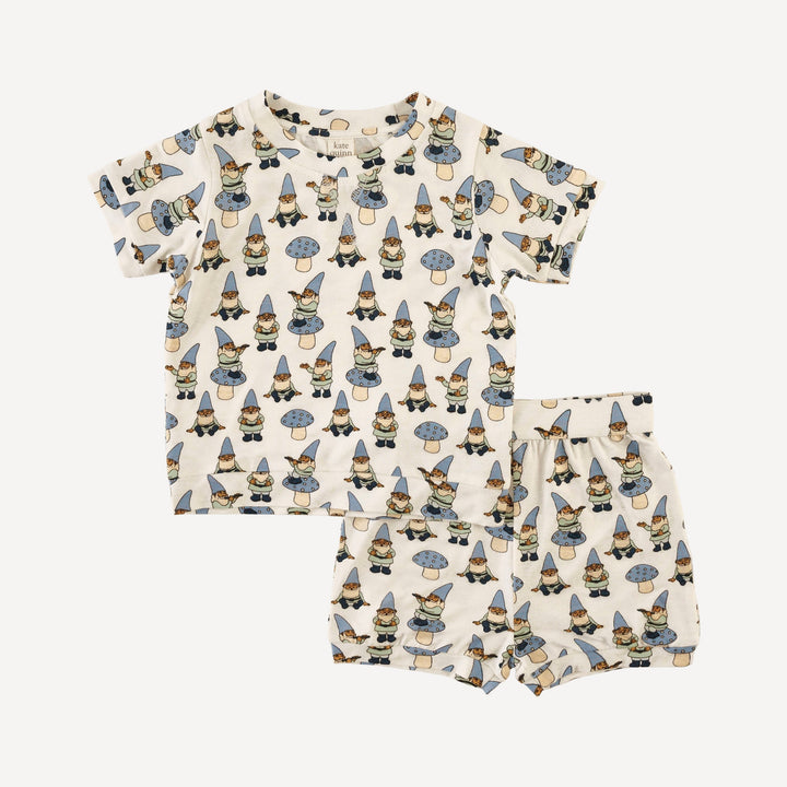 jamie short set | blue gnomes | bamboo