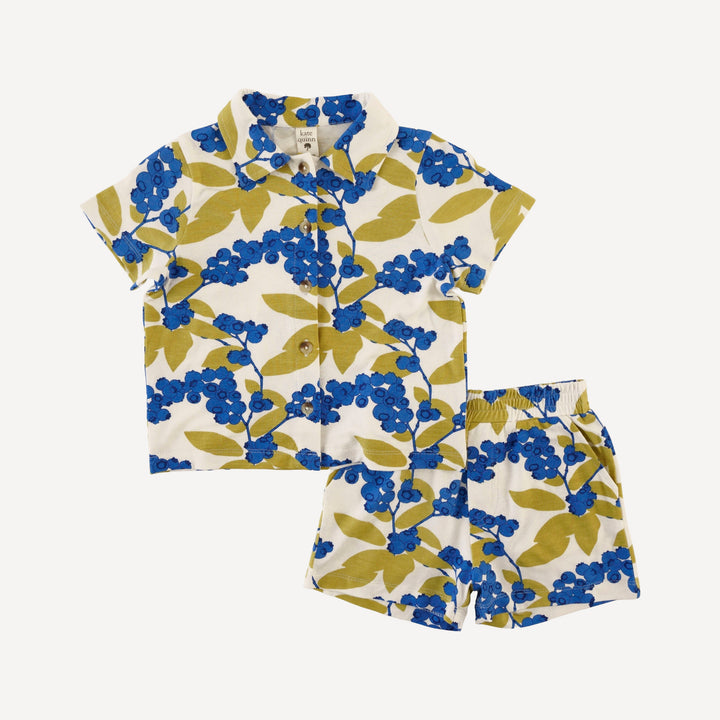 logan short set | blueberries | bamboo