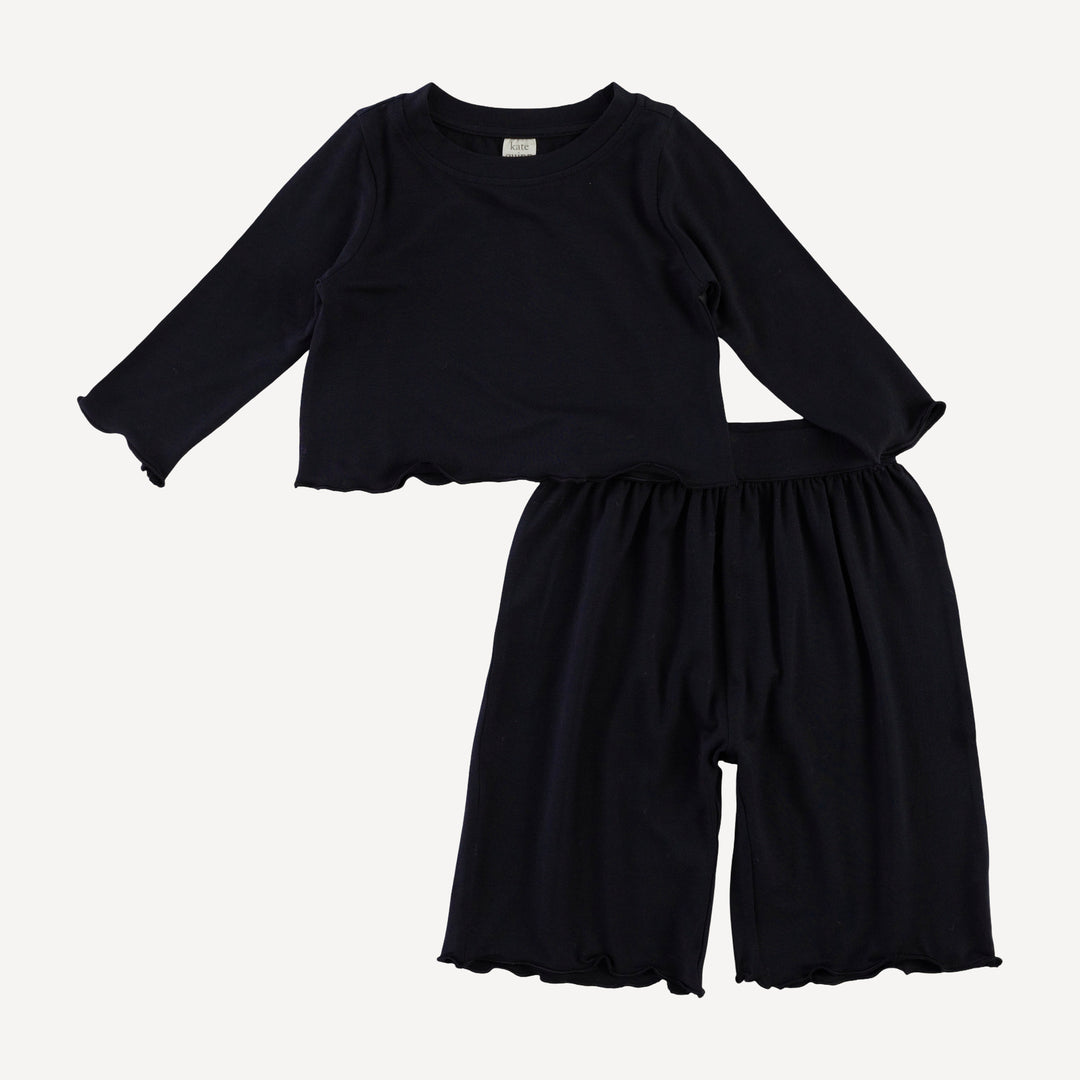 long sleeve jade set | black | bamboo
