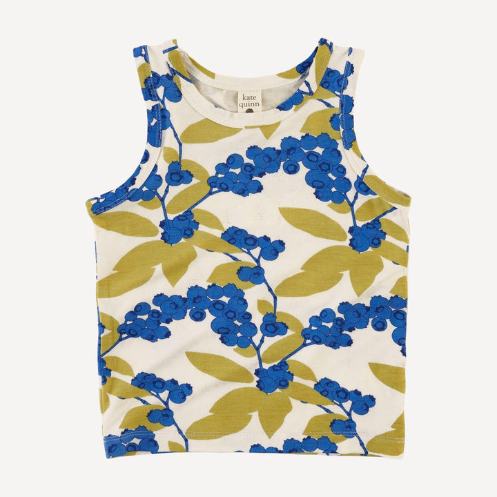 skinny tank + bike short set | blueberries | bamboo