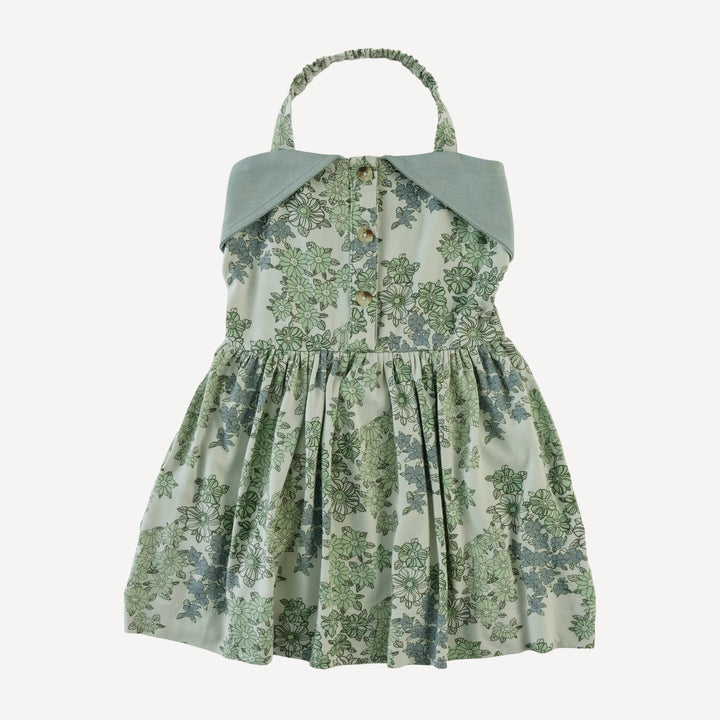 halter dress | jade wildflower | bamboo